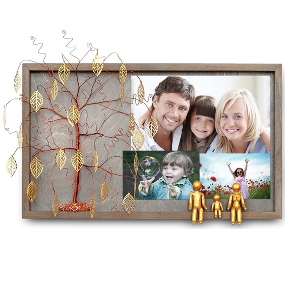 Gold Willow Family Tree, Family Picture Frame for Wall - Picture 5 of 5